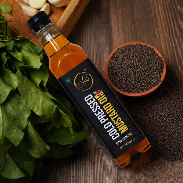 Pure Cold-Pressed Mustard Oil for Mindful Living Traditionally extracted No refining Perfect for modern lifestyle