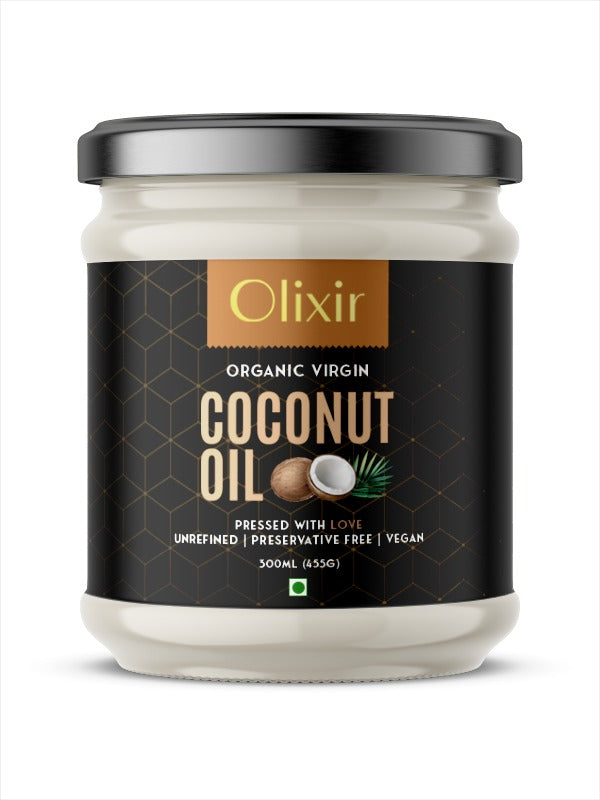 Organic Virgin Coconut Oil — 500ml Glass Jar