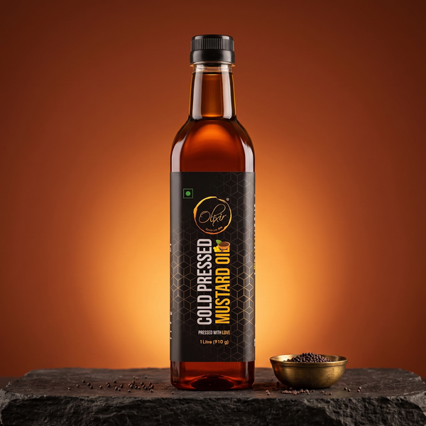 Pure Cold-Pressed Mustard Oil for Mindful Living Traditionally extracted No refining Perfect for modern lifestyle