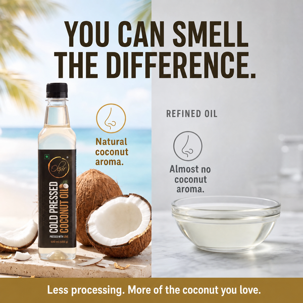 Cold Pressed Coconut Oil | Traditionally extracted | No Refining | Perfect for Modern Lifestyle