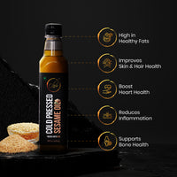 Pure Cold-Pressed Sesame Oil for Mindful Living  Traditionally extracted  No refining  Perfect for modern lifestyle