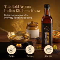 Pure Cold-Pressed Mustard Oil for Mindful Living  Traditionally extracted  No refining  Perfect for modern lifestyle
