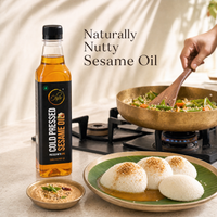 Pure Cold-Pressed Sesame Oil for Mindful Living  Traditionally extracted  No refining  Perfect for modern lifestyle