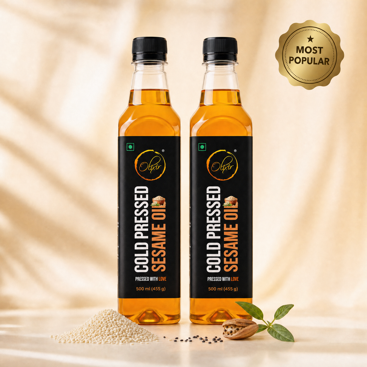 Pure Cold-Pressed Sesame Oil for Mindful Living  Traditionally extracted  No refining  Perfect for modern lifestyle